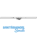 ROTO NT/NX DK-Getriebe mittig/variabel DM 15 mm L=430 mm ohne Zapfen silber