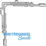 ROTO NT/NX Eckumlenkung Stulp oben 1V-Zapfen f�r 2-flg. Fenster silber