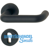 Dr�ckergarnitur PARIS auf Rosetten, PZ, 40 - 66, Kunststoff schwarz