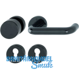 Wechselgarnitur PARIS - auf Rosette PZ, 40 - 66, Kunststoff schwarz