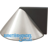 Bodent�rpuffer - Bodenpl.� 50 mm, Anschlagh. 26 mm, Messing verchromt matt