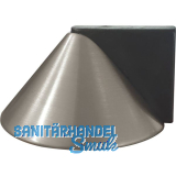 Bodent�rpuffer - Bodenpl.� 50 mm,Anschlagh. 26 mm, Messing vernickelt matt