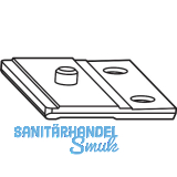 ROTO NT/NX Halteplatte mit Zapfen silber (255211)