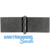 Anschwei�scharnier Rolle � 22 mm, Bandlappen 75x50 mm,Stahl blank