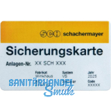 Sicherungskarte Zweitschrift Eigenprofil WINKHAUS/DORMAKABA/ABUS