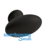 M�belknopf Oval Simple B 60 mm, H 35 mm, Zinkdruckguss schwarz matt