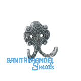 Mantelhaken Kufstein Breite 61 mm, H�he 66 mm,Zinkdruckguss eisenf�rbig br�niert