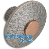Knopf Jaya � 38 mm, Tiefe 25 mm, Zinkdruckguss verzinnt antik/Seiten aufgehellt