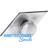 Knopf Karo mit Schild Knopf-� 25 mm, Breite 68 mm, H�he 35 mm, Eisen altverzinnt