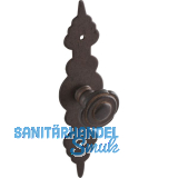 Knopf Baron mit Schild Knopf-� 27 mm, Breite 28 mm, H�he 120 mm, Eisen antik