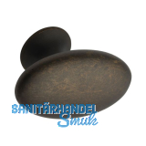 M�belknopf Oval Simple B 60 mm, H 35 mm, Zinkdruckguss antik braun