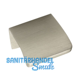 Griffleiste Edge Straight LA 20 mm, L�nge 40 mm, Aluminium Edelstahl Effekt