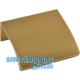 Griffleiste Edge Straight LA 20,L�nge 40 mm,Aluminium messing matt geb�rstet