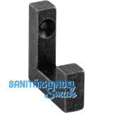 Mantelhaken Ischgl B 10 mm, H 40 mm,Eisen verzinkt schwarz passiviert