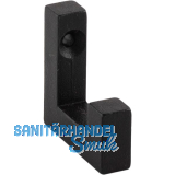 Mantelhaken Ischgl B 10 mm, H 40 mm, Schwarzstahl ge�lt