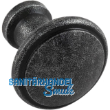 Knopf S�ll � 40 mm, Tiefe 32 mm, Eisen verzinkt schwarz passiviert