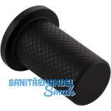 M�belknopf Harlequin � 17 , Tiefe 33 mm, Edelstahl ger�ndelt schwarz