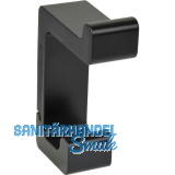 Mantelhaken Bodon H�he 90 mm, Zinkdruckguss schwarz matt