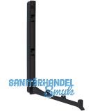 Klapphaken Came zum Einlassen - 3 Haken, H�he 177 mm, ZN schwarz matt