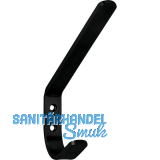 Huthaken Macoba Breite 18 mm, H�he 165 mm, Eisen schwarz matt