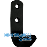 Mantelhaken Macoba Breite 18 mm, H�he 66,5 mm, Eisen schwarz matt