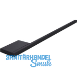 Handtuchhalter Pan, Breite 380 mm, Aluminium schwarz matt