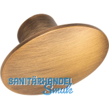 M�belknopf Dome 50x36 mm, Zinkdruckguss Messing geb�rstet