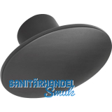 M�belknopf Dome 50x36 mm, Zinkdruckguss schwarz matt