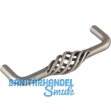 Griff Cage LA 96 mm, Breite 104 mm, Stahl altzinn antik