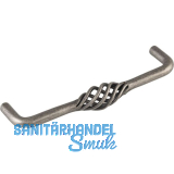 Griff Cage LA 128 mm, Breite 136 mm, Stahl altzinn antik