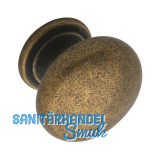 Knopf Omaha � 33 mm, Tiefe 27 mm, ZN altmessing br�niert