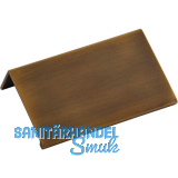 Griffleiste Crevan LA 48 mm, L�nge 70 mm, Aluminium Messing schwarz geb�rstet