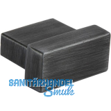 Knopf Fisolo Breite 29 mm, Tiefe 24 mm, ZN eisenf�rbig geb�rstet matt