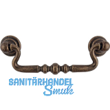 H�ngegriff Flores LA 96 mm, Breite 118 mm, ZN altmessing br�niert