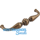 Griff Flores LA 96 mm, Breite 105 mm, ZN altmessing br�niert