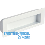 Muschelgriff Nicola B 112, Einlassma� 106,5 x 31 mm, ZN wei� gl�nzend