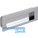 Muschelgriff Nicola B 112, Einlassma� 106,5 x 31 mm, ZN verchromt poliert