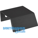 Griffleiste Bench LA 20, L�nge 40 mm, Aluminium schwarz matt geb�rstet