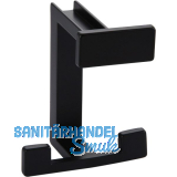 Huthaken Doradus Breite 70 mm, H�he 92 mm, ZN schwarz matt