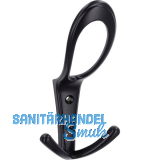 Huthaken Deneb Breite 76 mm, H�he 160 mm, ZN schwarz matt