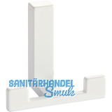 Mantelhaken Doradus 1 Breite 70 mm, H�he 61 mm, ZN wei� gl�nzend