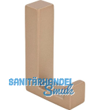 Mantelhaken Doradus 2 Breite 15 mm, H�he 61 mm, ZN champagne