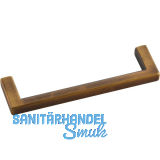 Griff Macha LA 96 mm, Breite 104 mm, ZN Messing schwarz geb�rstet