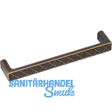 M�belgriff Wafer Breite 175,5 mm, Zinkdruckguss braun antik
