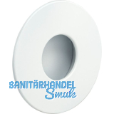 Muschelgriff Geometric rund � 70 mm, ZN wei� matt lackiert