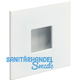 Muschelgriff Geometric quadratisch 73x73, Einlass � 45, ZN wei� matt lackiert