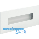 Muschelgriff Geometric rechteckig 155 x 73 mm, ZN wei� matt lackiert