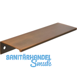 Griffleiste Crevan LA 128 mm, L�nge 145 mm, Aluminium Messing schwarz geb�rstet