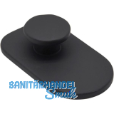 Mantelhaken Cozy Hook 1, Platte abgerundet Haken strukturiert,Kunststoff schwarz