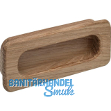 Muschelgriff Cidras Breite 110 mm, Einlassma� 102 x 42 mm, Eiche roh